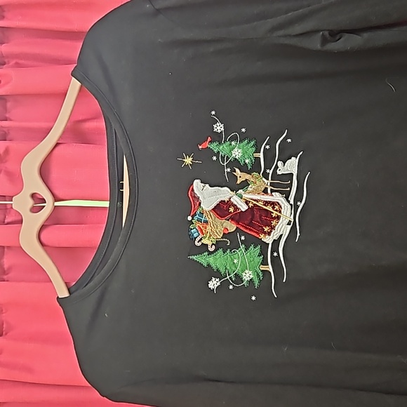 Skiing Santa Longsleeve Shirt - Picture 4 of 4